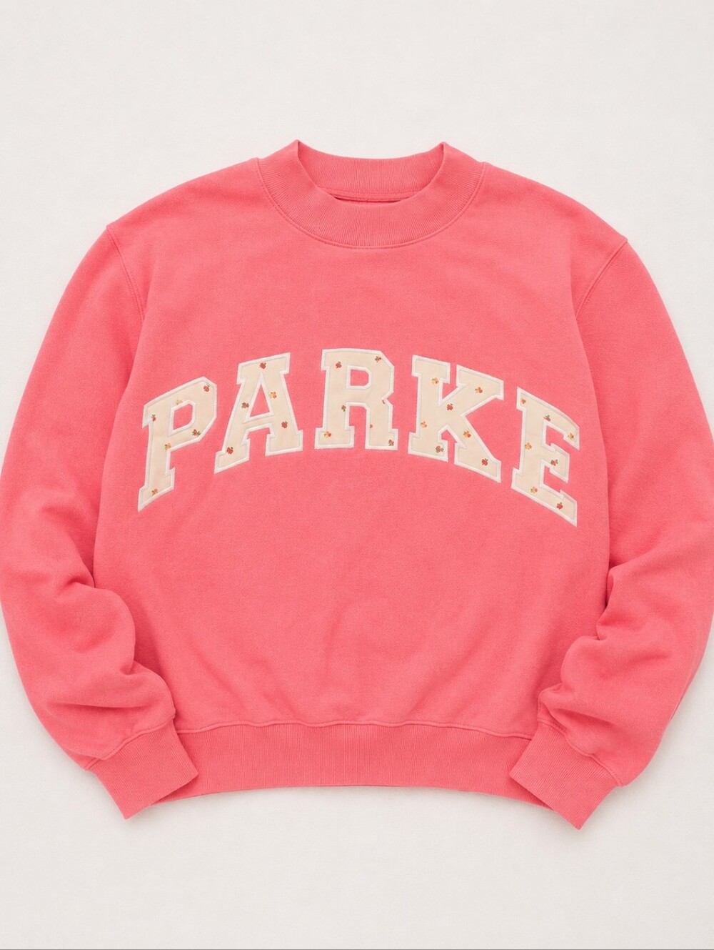 Sold Out PARKE Heritage Varsity Mockneck- BLOOM L/XL Nwt